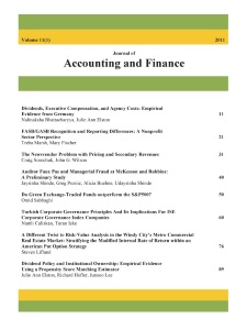 Journal of Accounting and Finance Thumbnail